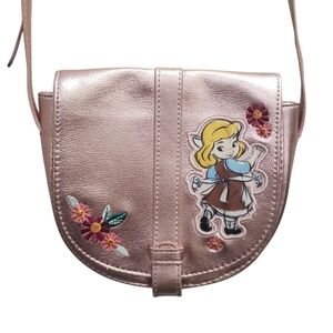 Disney Animator's Collection Cinderella Purse Crossbody Bag Metallic Pink 7"